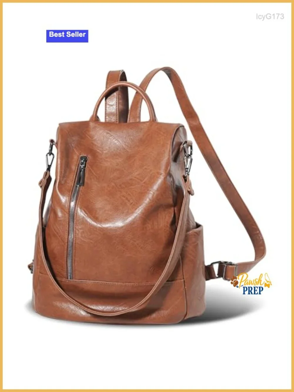 Women PU Leather Anti-theft Backpack Purse 3-in-1 Backpack Shoulder Tote